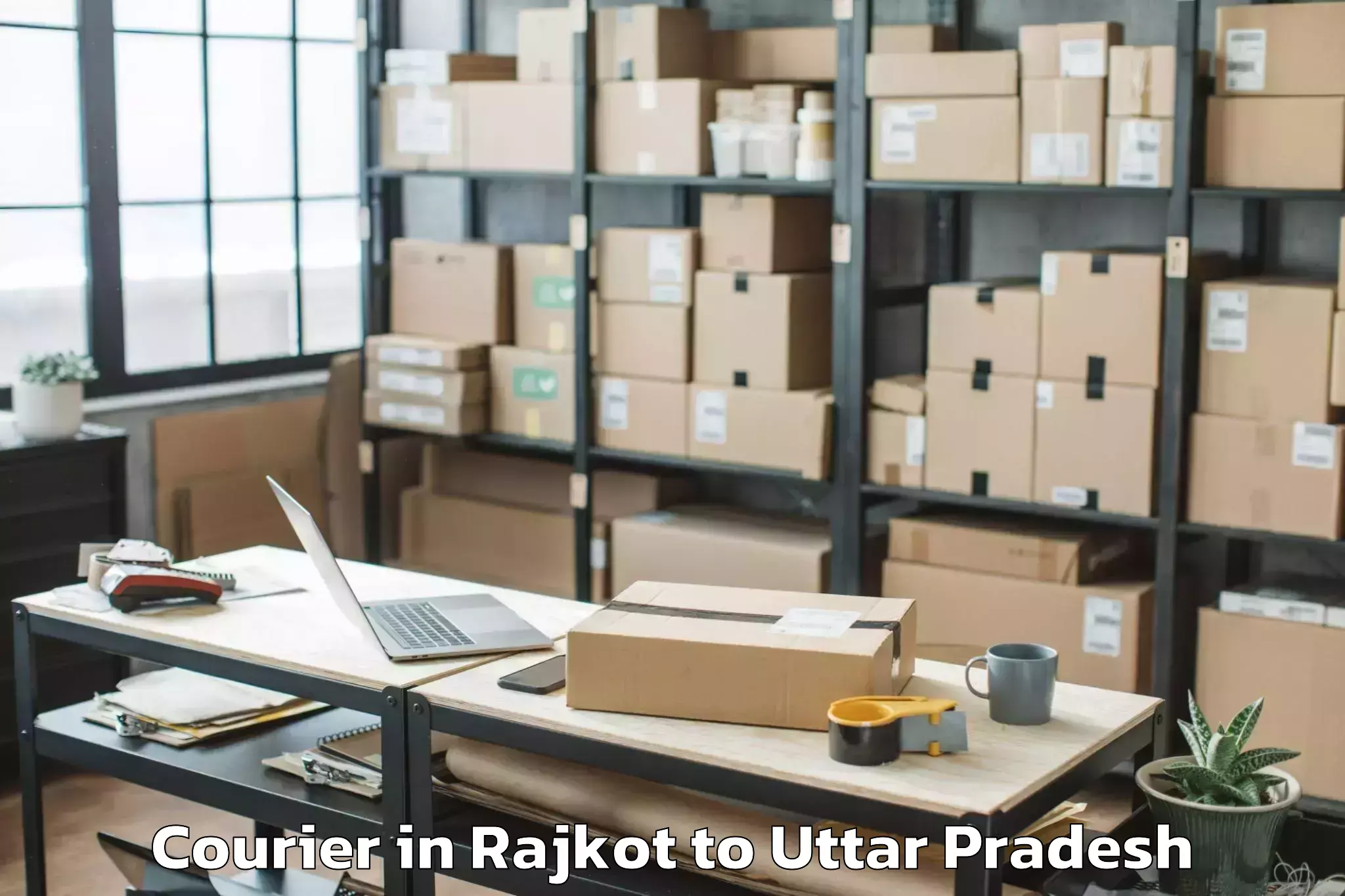 Hassle-Free Rajkot to Babrala Courier